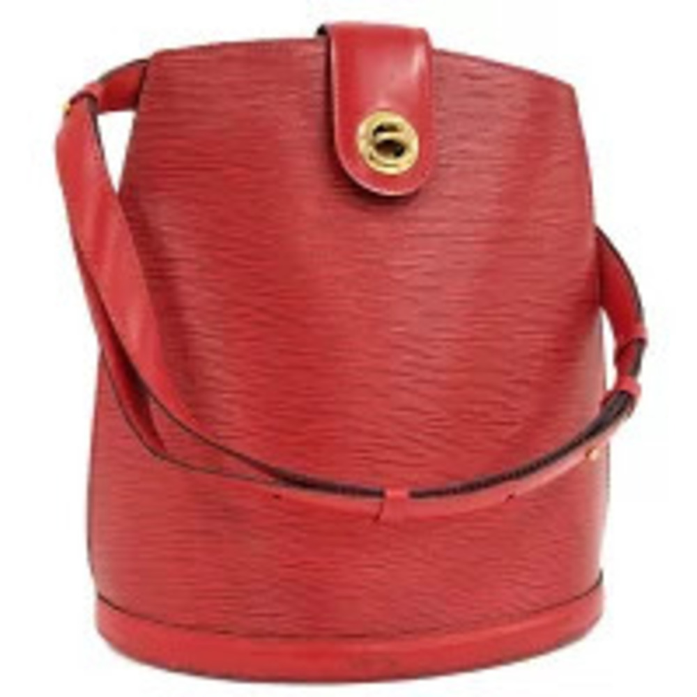 LOUIS VUITTON Cluny Shoulder Bag Epi Leather Red